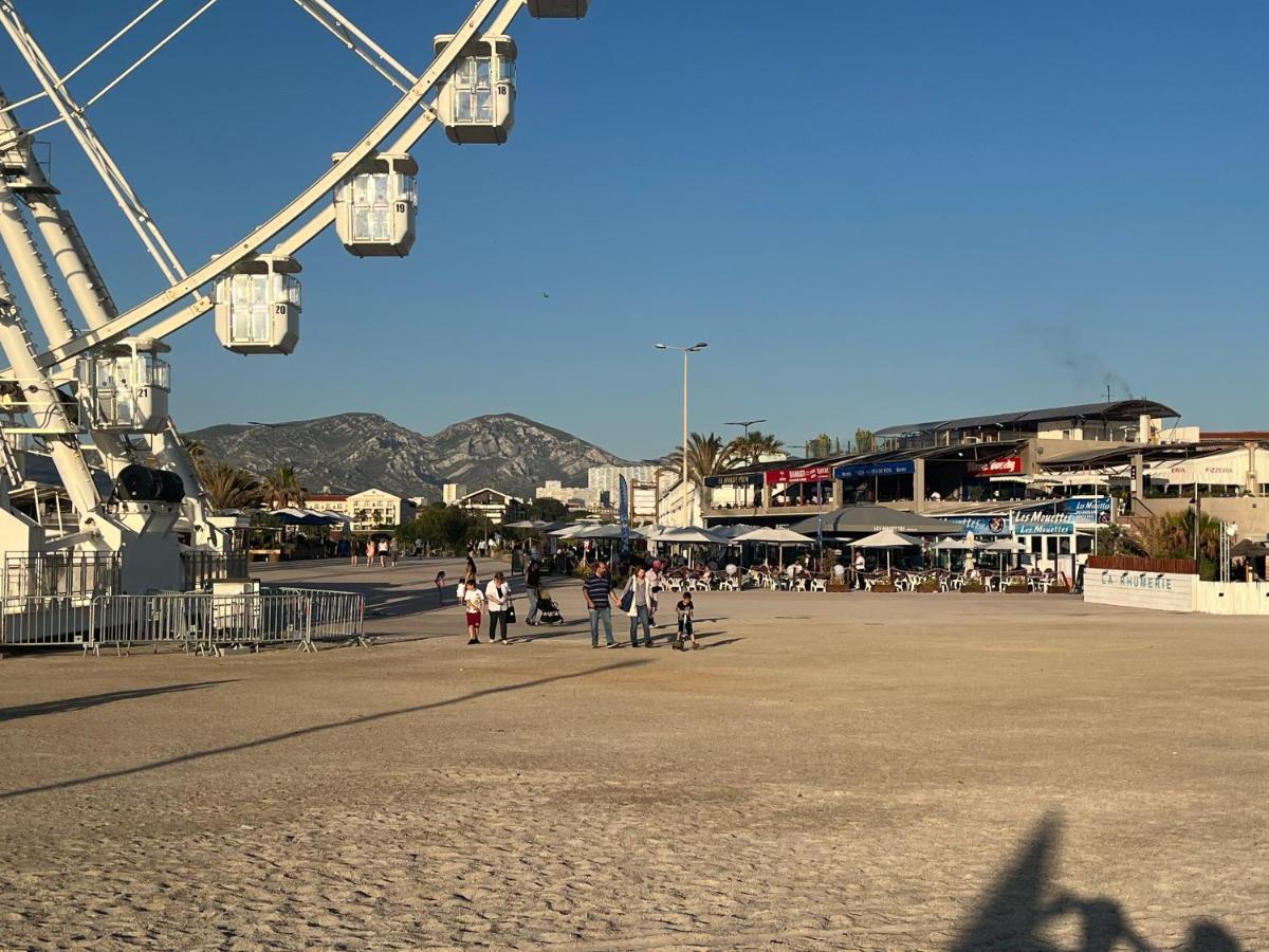 Sun Escape, Appart Renove Climatise 3 Pieces 4-6 Pers, 350M De La Plage Marseille Exteriér fotografie